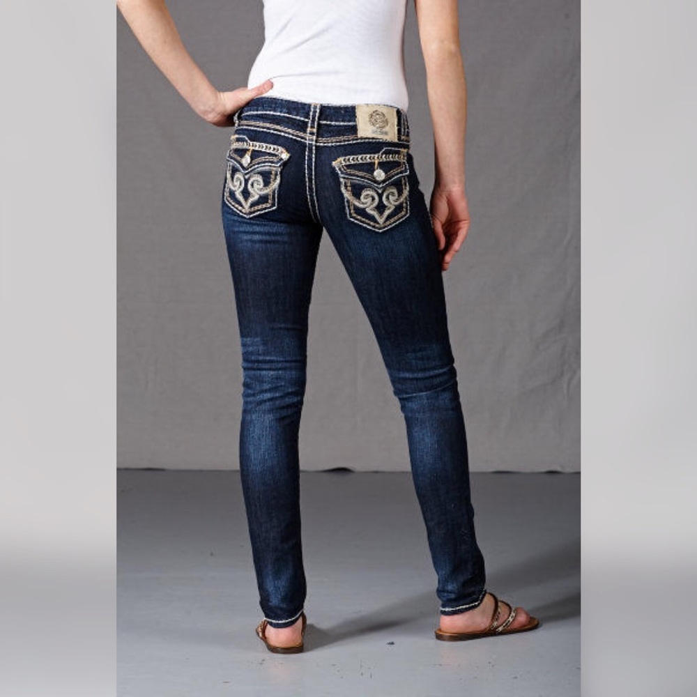 LA Idol Dark Wash Jeans - Picture 1 of 4